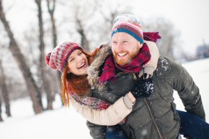 Couple in snow