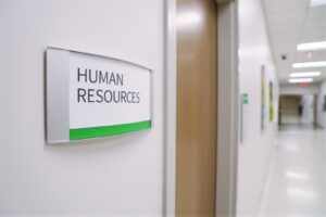 Photo of Human Resources door sign